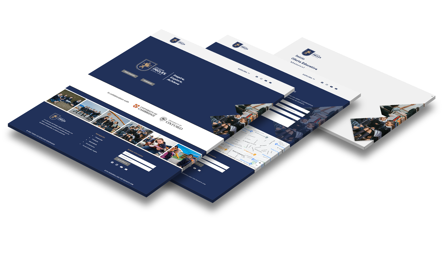 Mockup of a Webpage