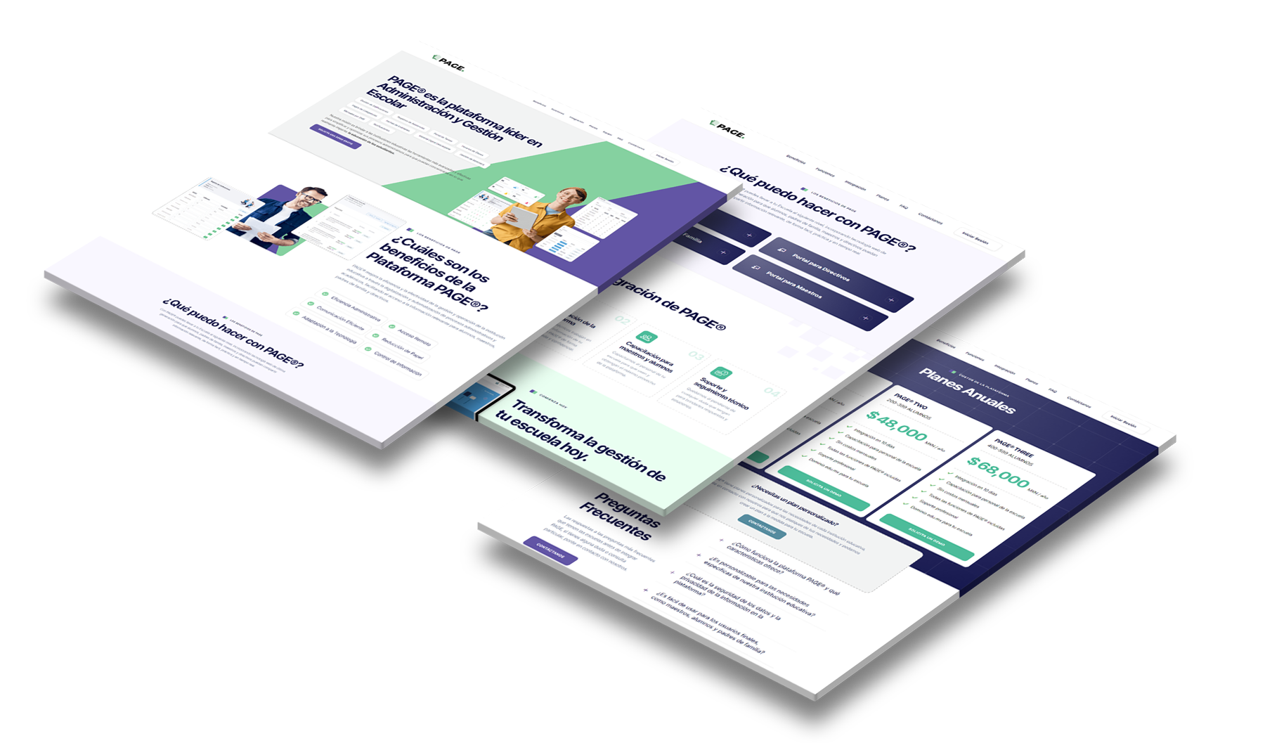 Mockup of a Webpage